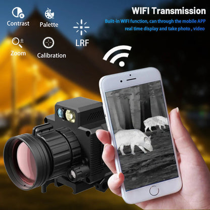 🌙➡️☀️ Turn Night into Day — Thermal Monocular. 🔍 640×512 HD Detection | 🎨 4 Color Palettes | 📡 WiFi-Ready | 🛡️ Shockproof Clip-On | 🏹 Endless Hunting.