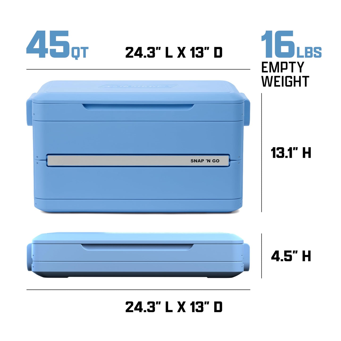 ⚡ Sets Up in 10 Seconds | 🧊 64 Hours Cold | 💧 Waterproof Removable Liner – Collapsible Hard Cooler, Portable Hard-Sided & Space-Saving