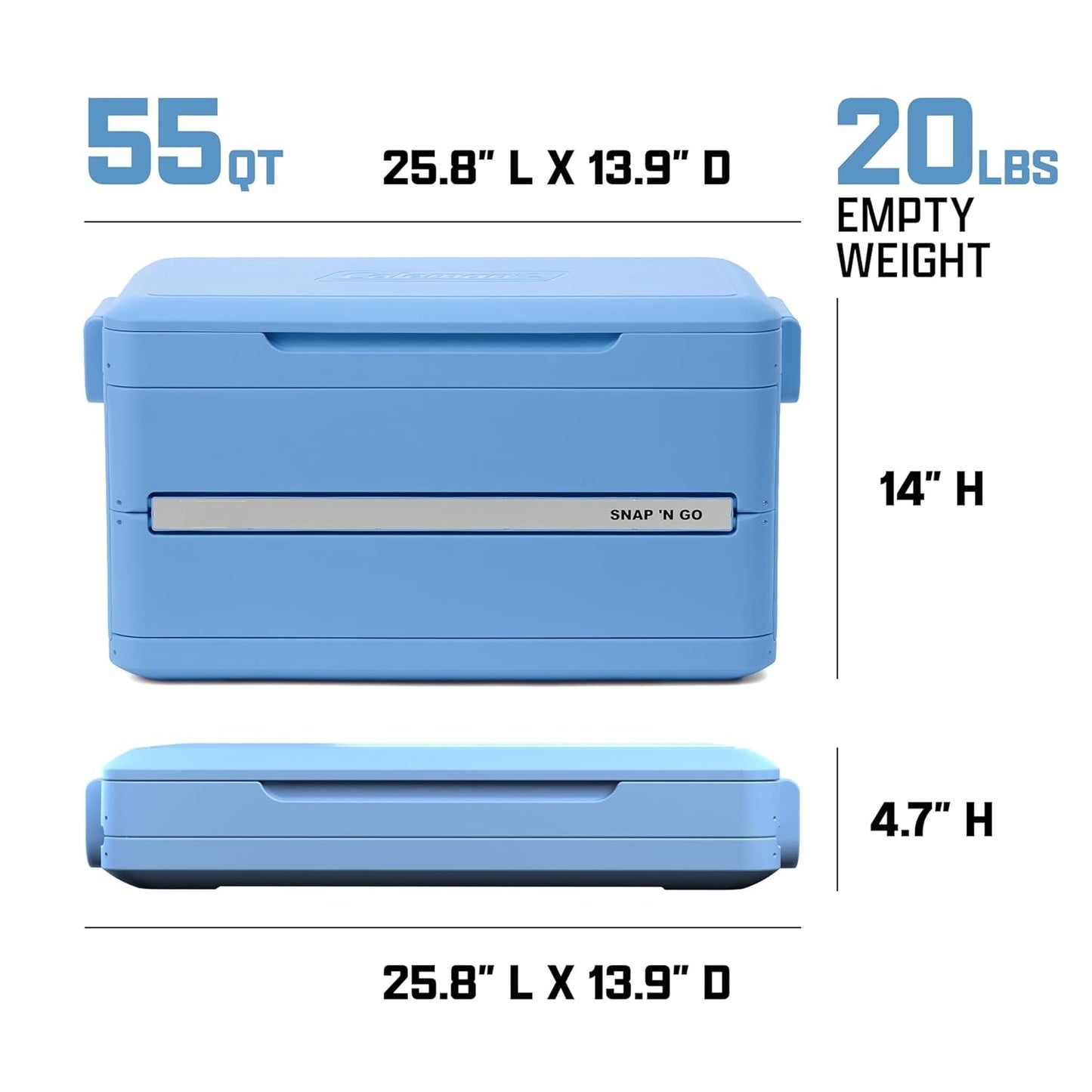 ⚡ Sets Up in 10 Seconds | 🧊 64 Hours Cold | 💧 Waterproof Removable Liner – Collapsible Hard Cooler, Portable Hard-Sided & Space-Saving
