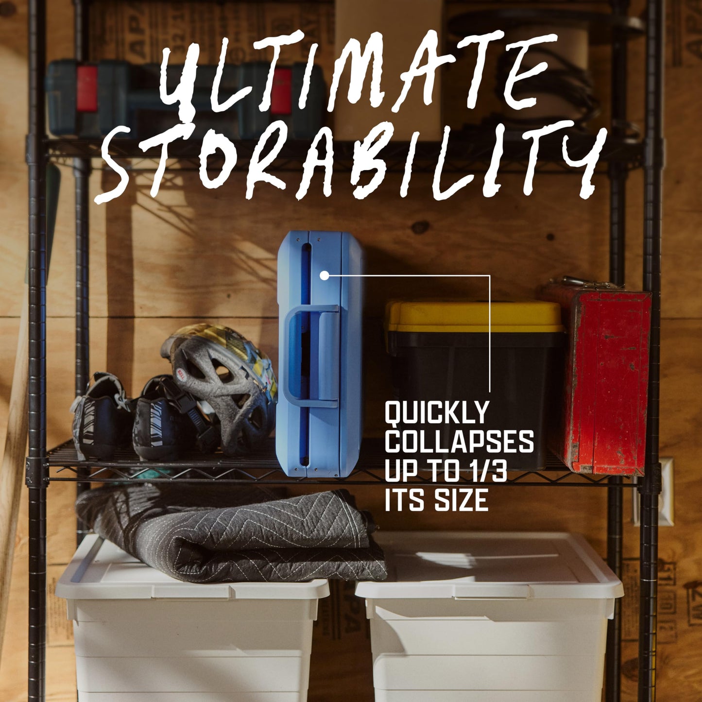 ⚡ Sets Up in 10 Seconds | 🧊 64 Hours Cold | 💧 Waterproof Removable Liner – Collapsible Hard Cooler, Portable Hard-Sided & Space-Saving