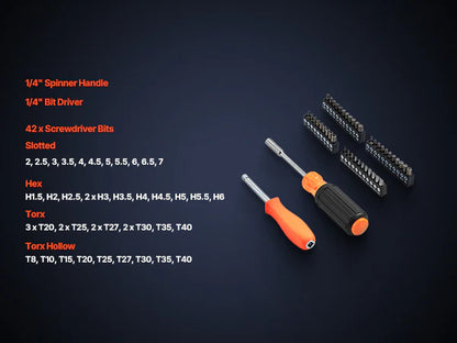 Professional 308-Piece Tool Set – SAE/Metric, CRV Steel, Portable Case