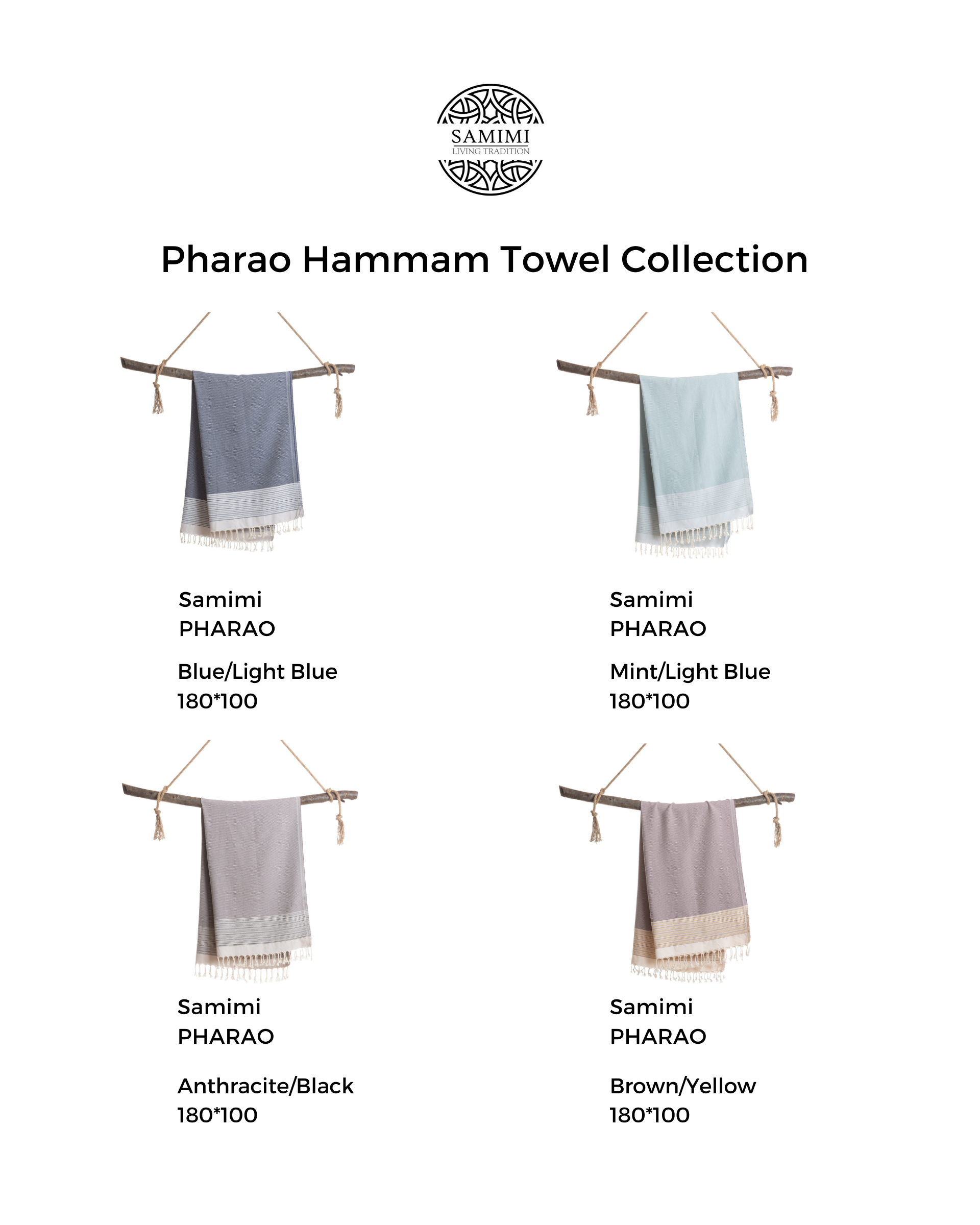 RAINBOW Beach Towel, Turkish Hammam Towel, Spa & Sauna Towel - Anthracite