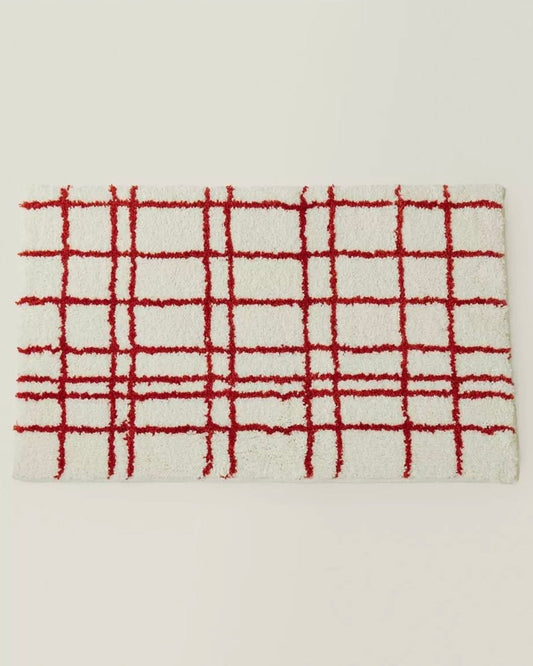 Ultra Soft Minimalist Nordic Stripe Bath Rug, Absorbent, Anti-slippery Mat